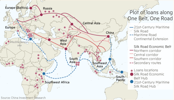 Chinese overseas lending dominated by One Belt One Road strategy